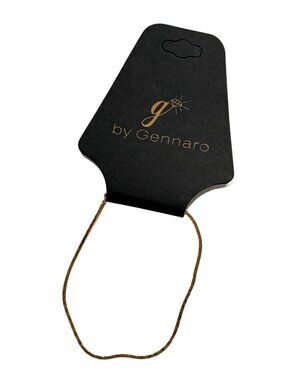 Gennaro Gold Tone Dainty Chain Bracelet-7.5 in